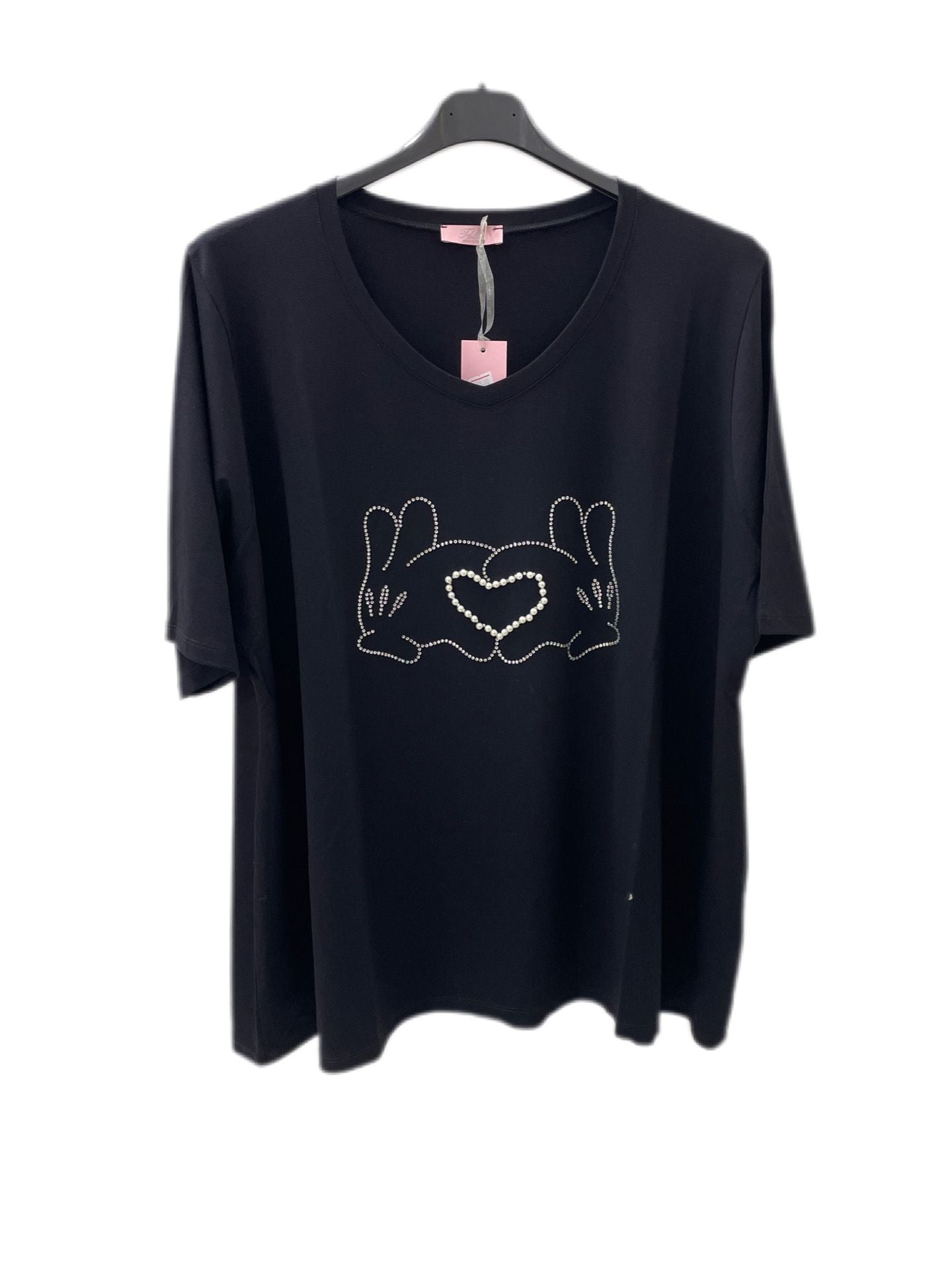 02505 - Maglia cuore perle - idillio