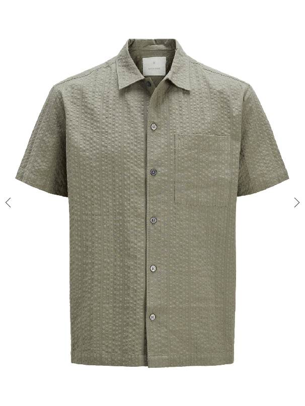 12278451 - camicia mezza manica in viscosa - jack & jones