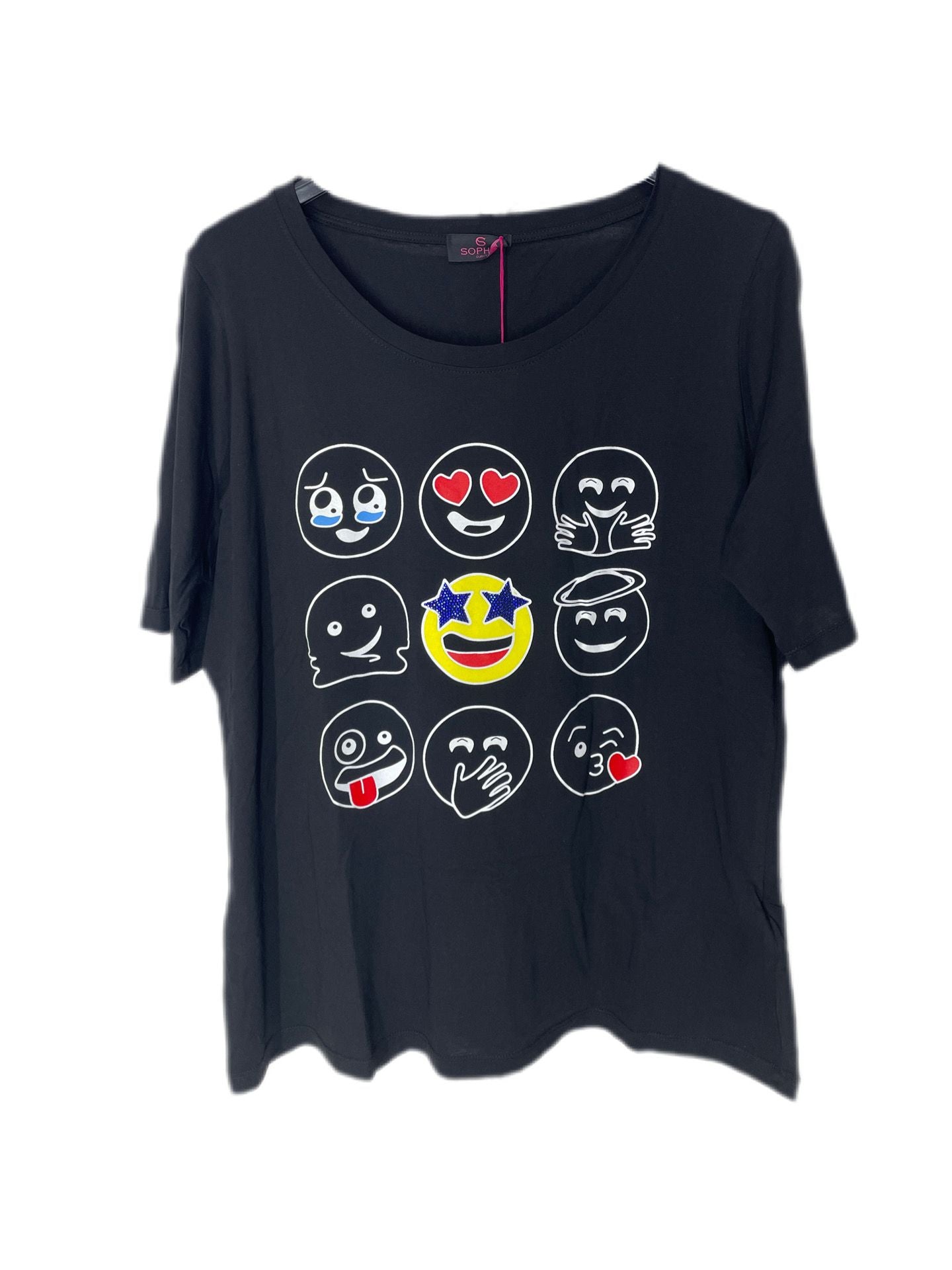 241039 - t-shirt nero smile - SOPHIA