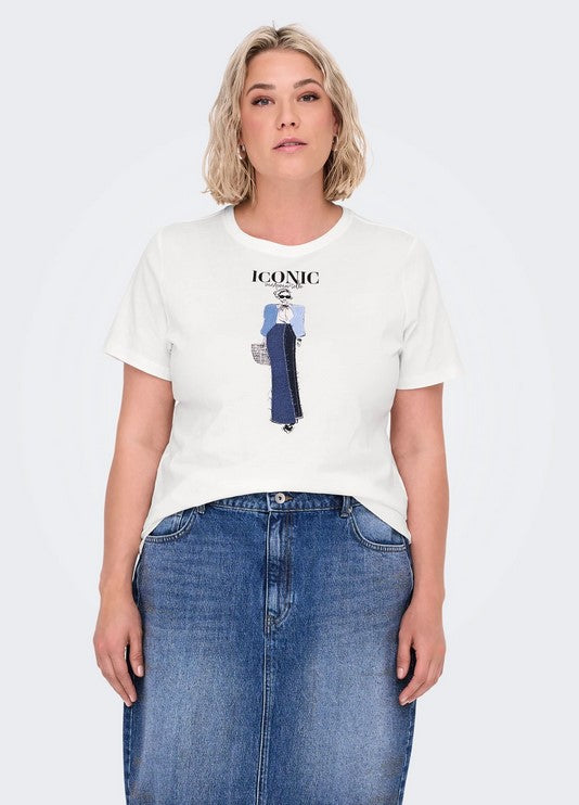 15341632 - T-shirt perla - only Carmakoma