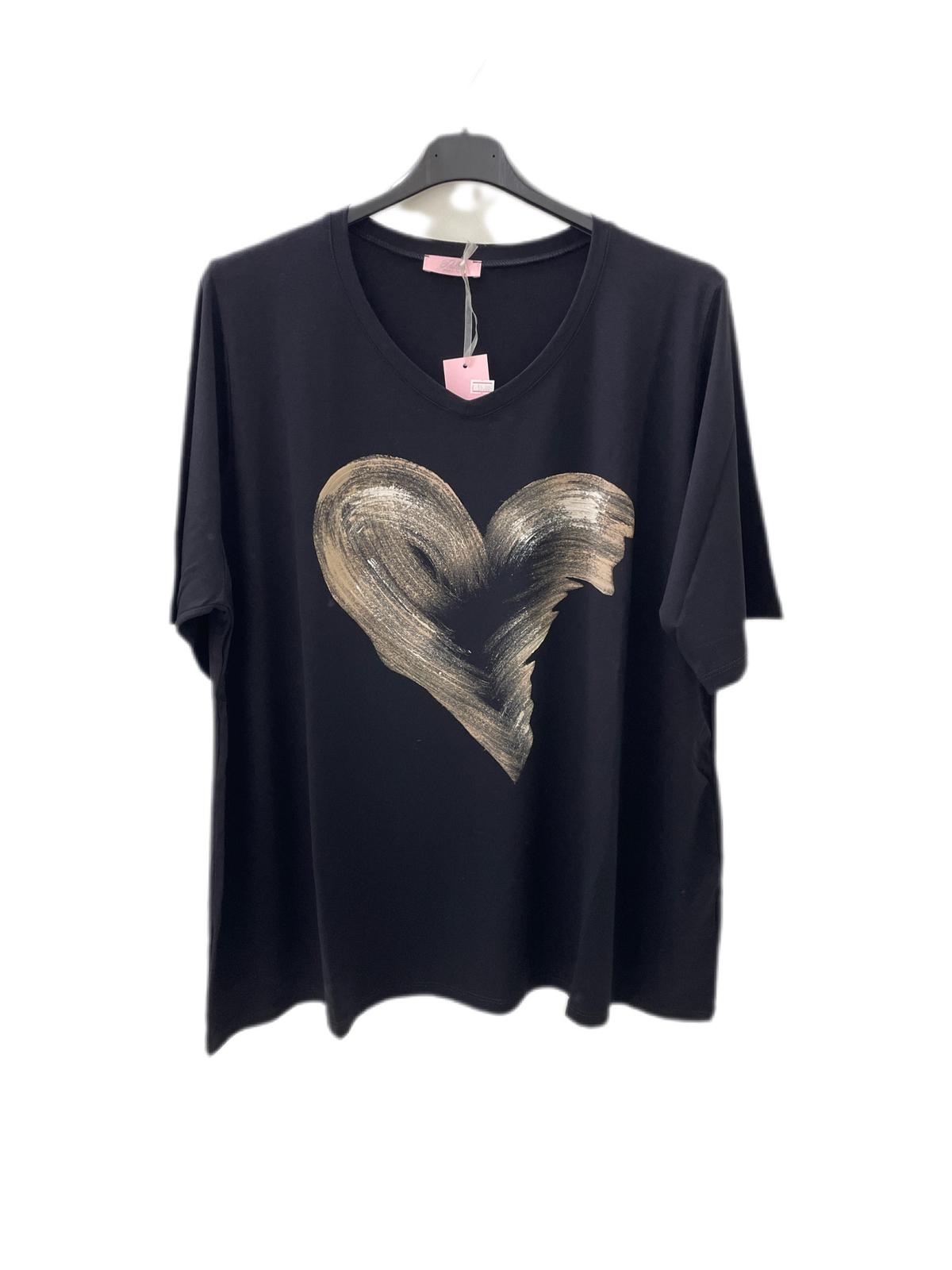 2505 - Maglia cuore viscosa - idillio