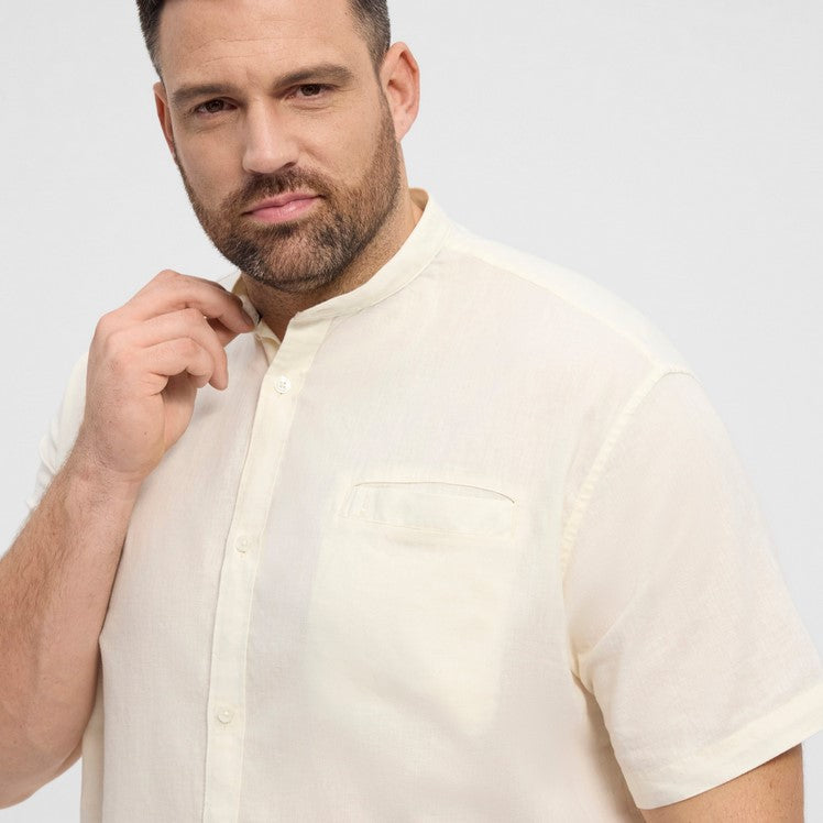 51107 - Camicia collo coreano lino - north latitud