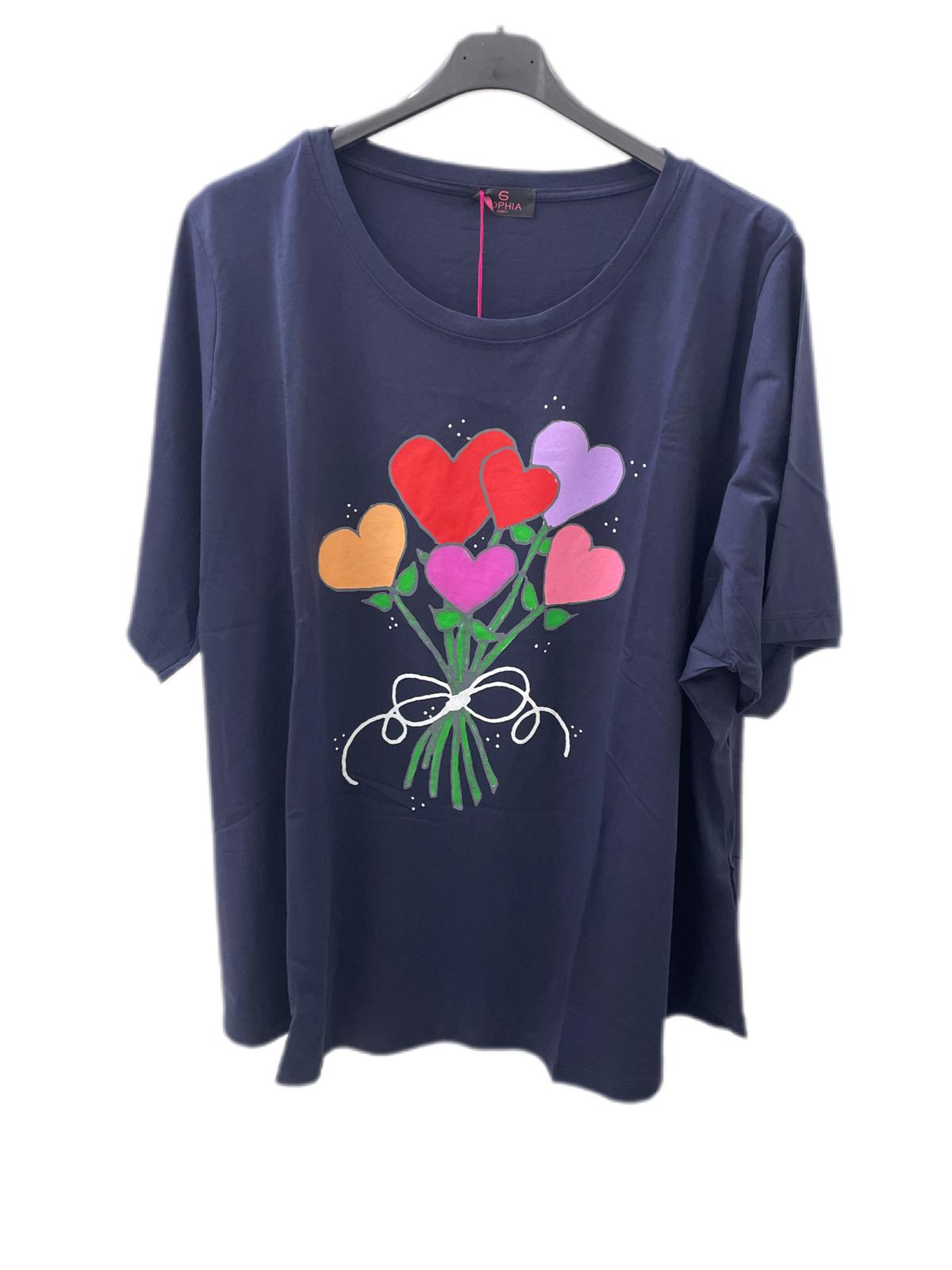 24230 - T-Shirt Cuori - SOPHIA