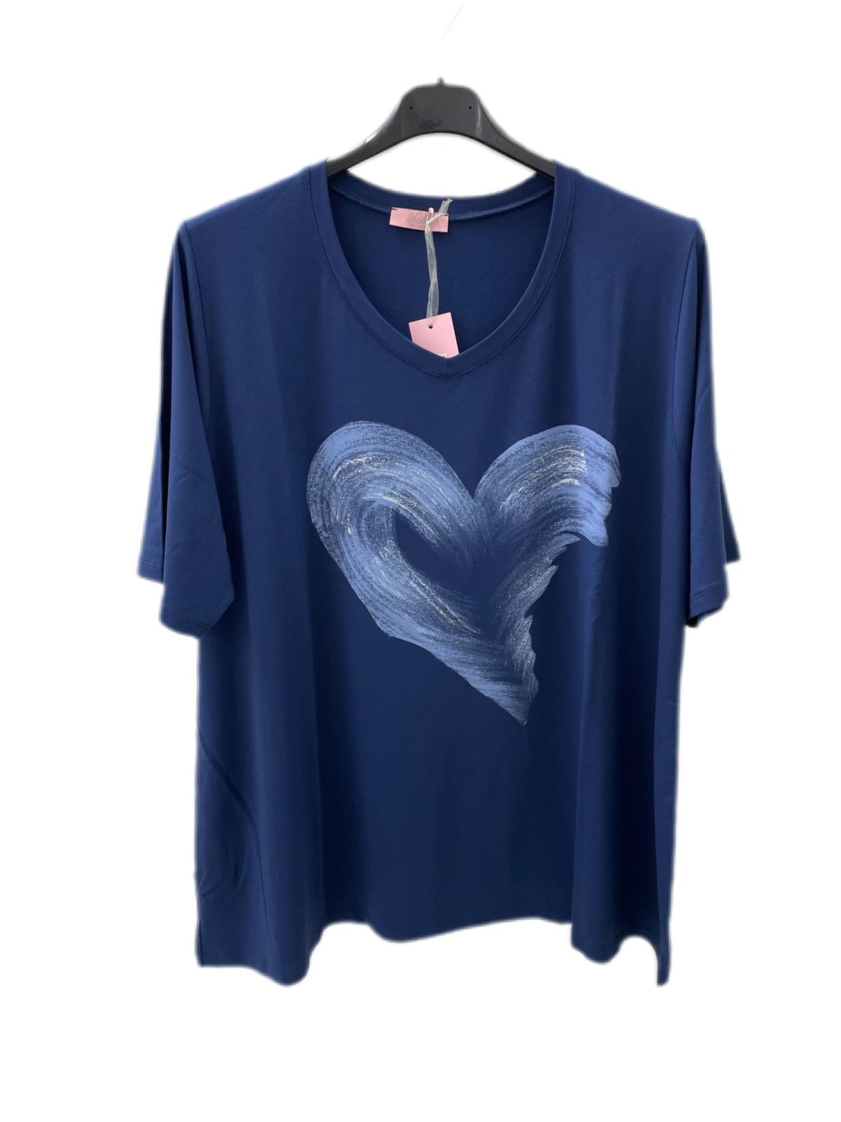 2505 - Maglia cuore viscosa - idillio