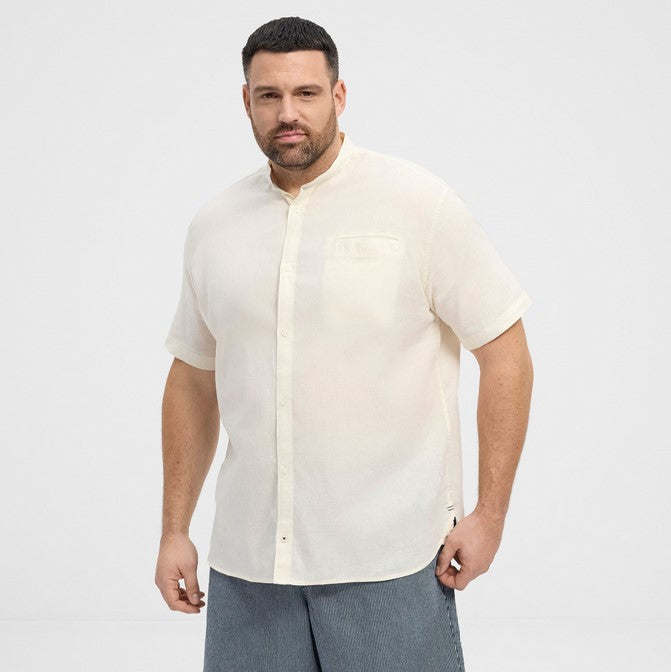 51107 - Camicia collo coreano lino - north latitud