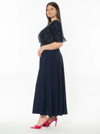 25163 - Abito mezza paillettes - SOPHIA