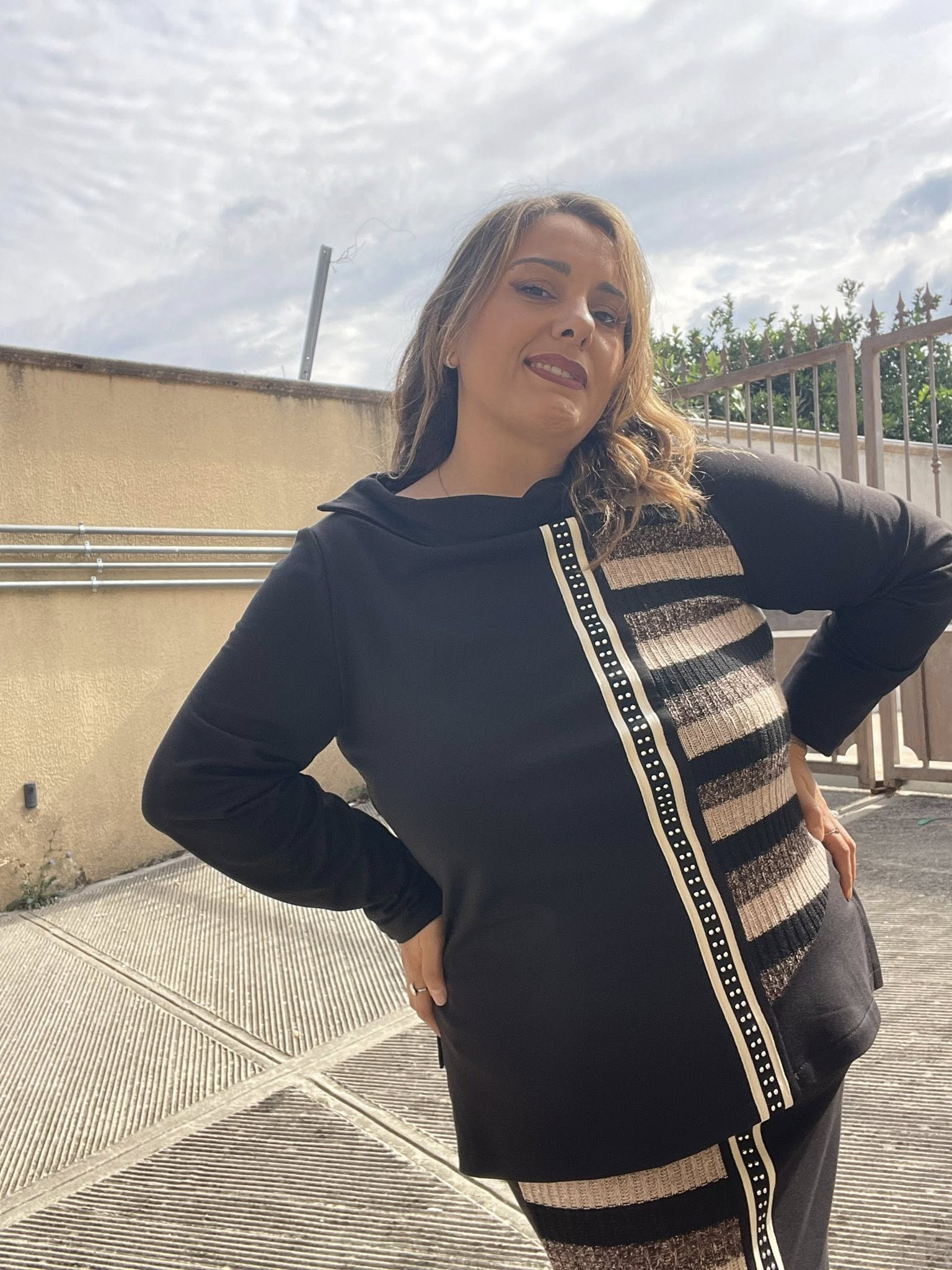 5092 - Gonna Cordinato inserto lana - An vito