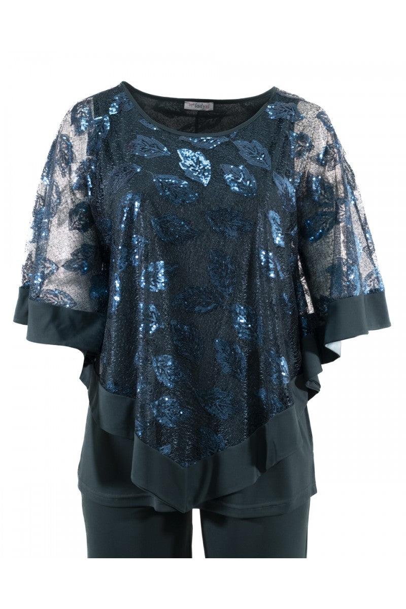 03773 - Completo Pantalone poncho - Lady XL