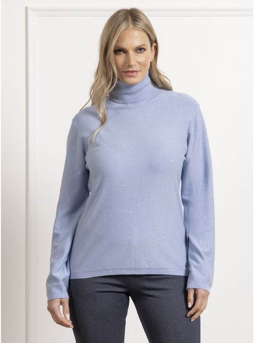 f968ybff12121 - Maglia collo laminata - liza lu